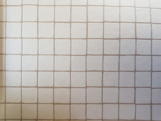 פי וי סי דמוי אריח פסיפס לבן
